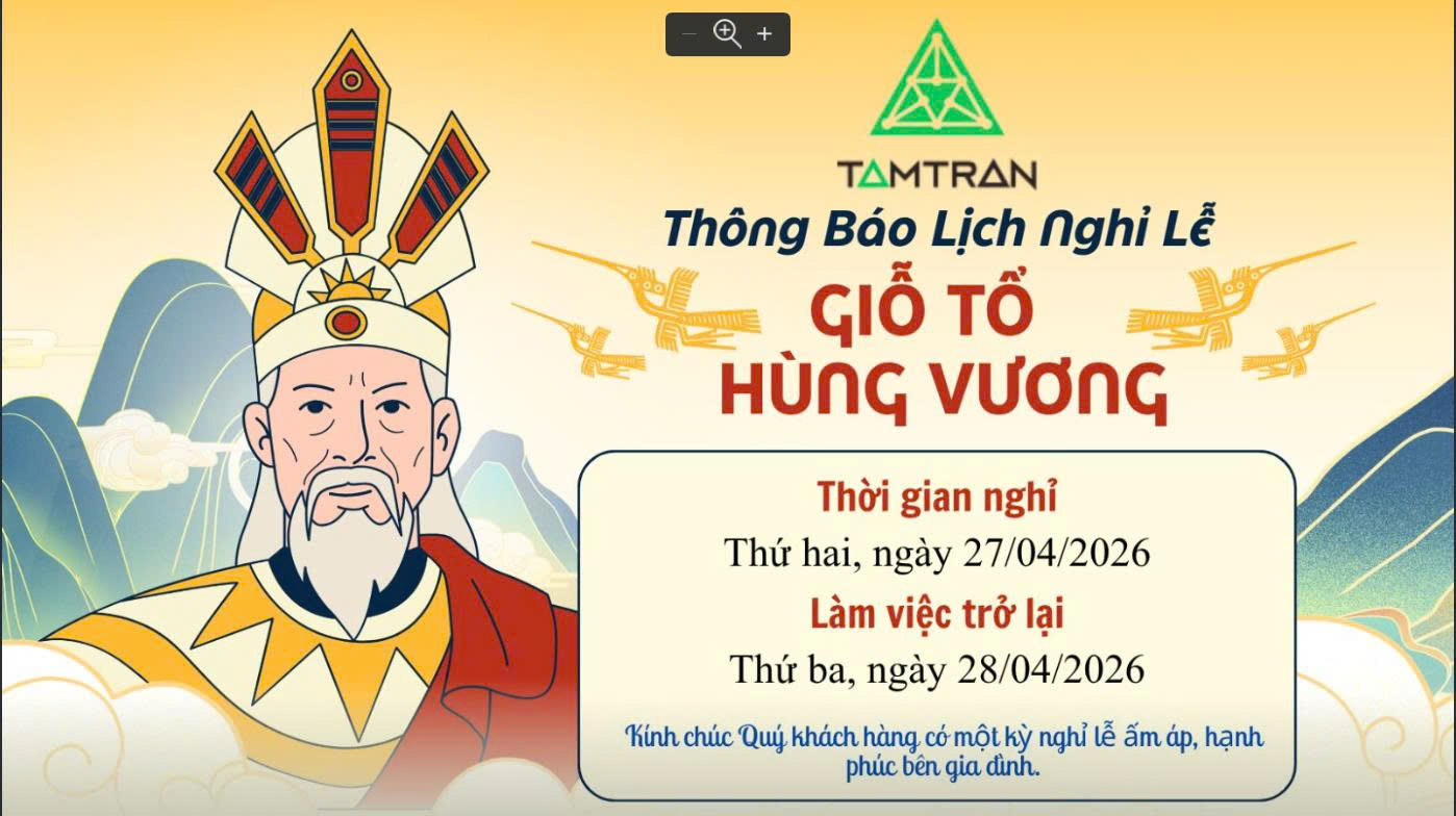 TAM TRẦN - LỊCH NGHỈ LỄ GIỖ TỔ HÙNG VƯƠNG 2026