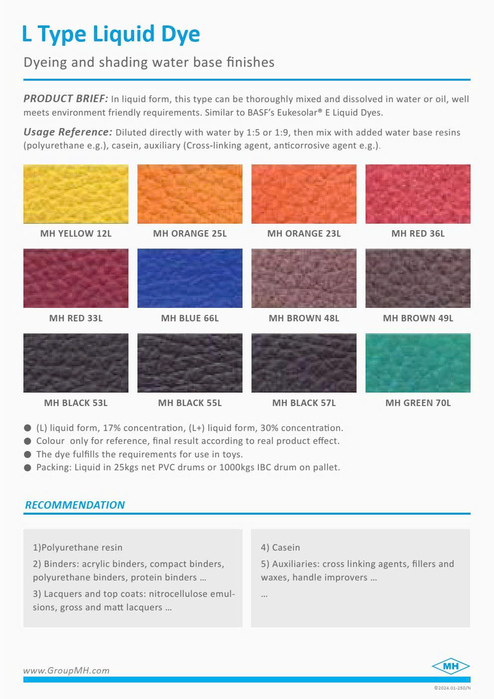 Tinh màu dye (lỏng)